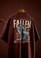 Urban Fallen Graphic Tee – Black Cinematic Streetwear Edition
