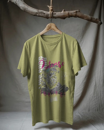 Intense Feelings Graphic Tee – Olive